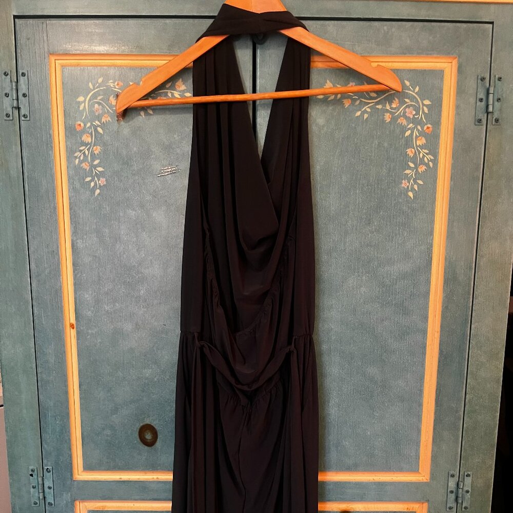 Green halter jumpsuit